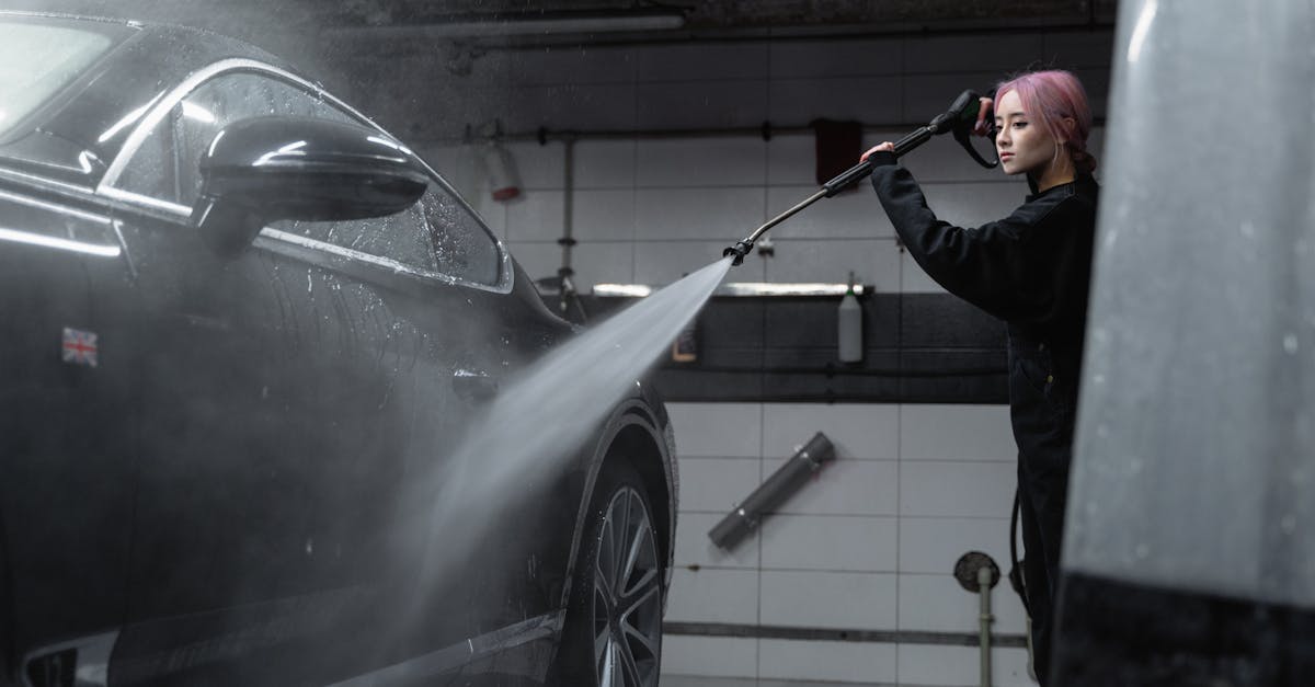 How do you pressure wash a car?